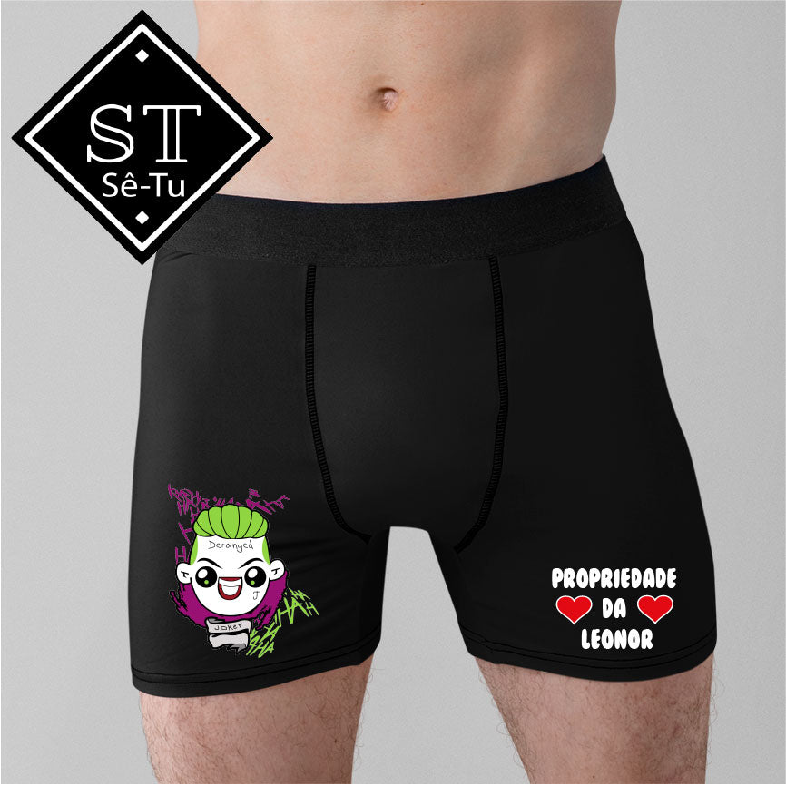 Boxer/Cueca Joker+Harley Propriedade